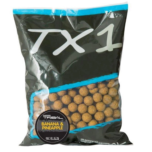 Shimano TX1 Boilies Banana & Pineapple 20mm 5kg - 3 Zakken Voor De Prijs Van 2! 1 Shimano TX1 Boilies Banana & Pineapple 20mm 5kg - 3 Zakken Voor De Prijs Van 2!