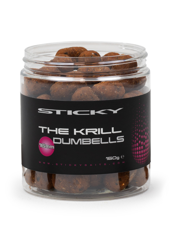 Sticky Baits The Krill Dumbells 16mm 160gr Pot 1 Sticky Baits The Krill Dumbells 16mm 160gr Pot